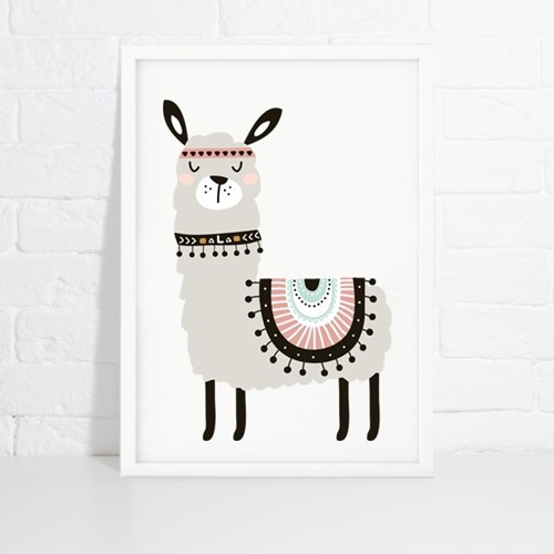 Foto de Lámina de decoración FUNNY LLAMA