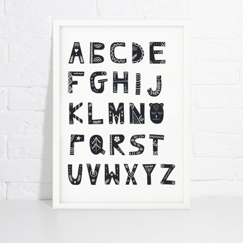 Foto de Lámina de decoración LOVELY ALPHABET