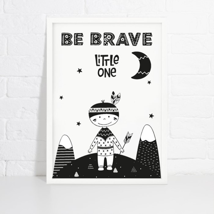 Foto de Lámina de decoración BE BRAVE