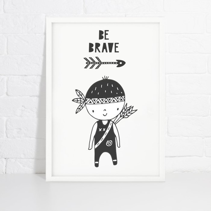 Foto de Lámina de decoración LITTLE BRAVE