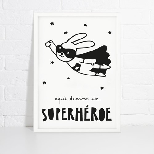 Foto de Lámina de decoración SUPERHÉROE VOLADOR