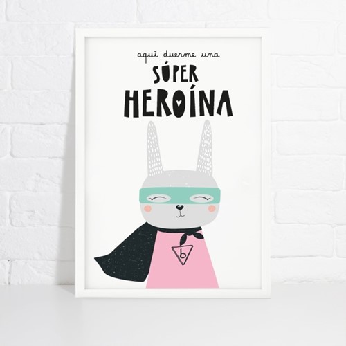 Foto de Lámina de decoración HEROÍNA VOLADORA