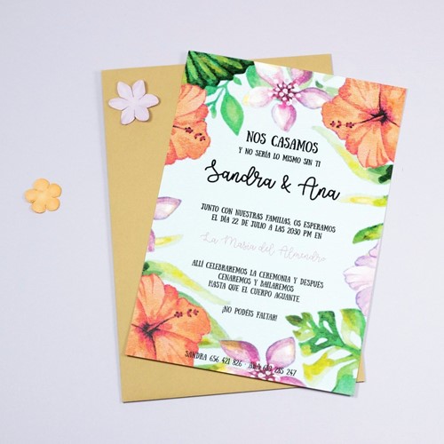 Foto de Invitación de boda BAHAMA MAMA