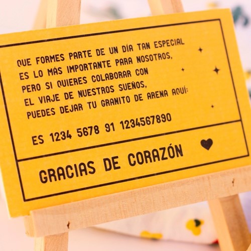 Foto de Tarjeta número de cuenta LOVE FESTIVAL