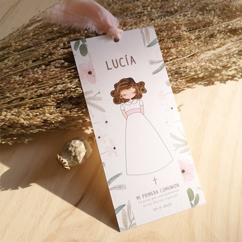 Foto de Invitación/Recordatorio de comunión  LUCÍA